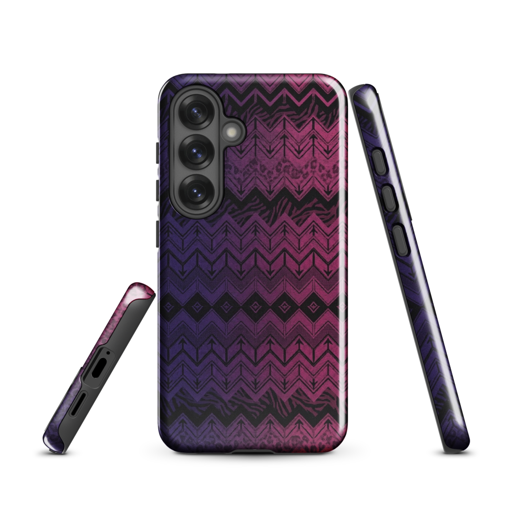 Purple & Pink Chevron Classic Pattern Tough Case for Samsung
