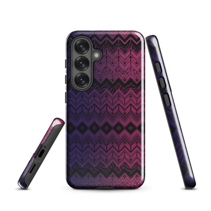 Purple & Pink Chevron Classic Pattern Tough Case for Samsung