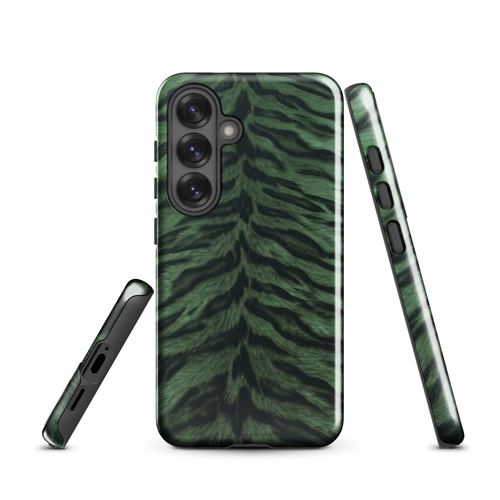 Green Tiger Print Tough Case for Samsung