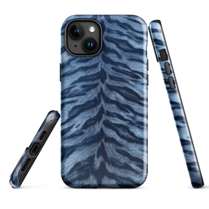 Blue Tiger Print Tough Case for iPhone®