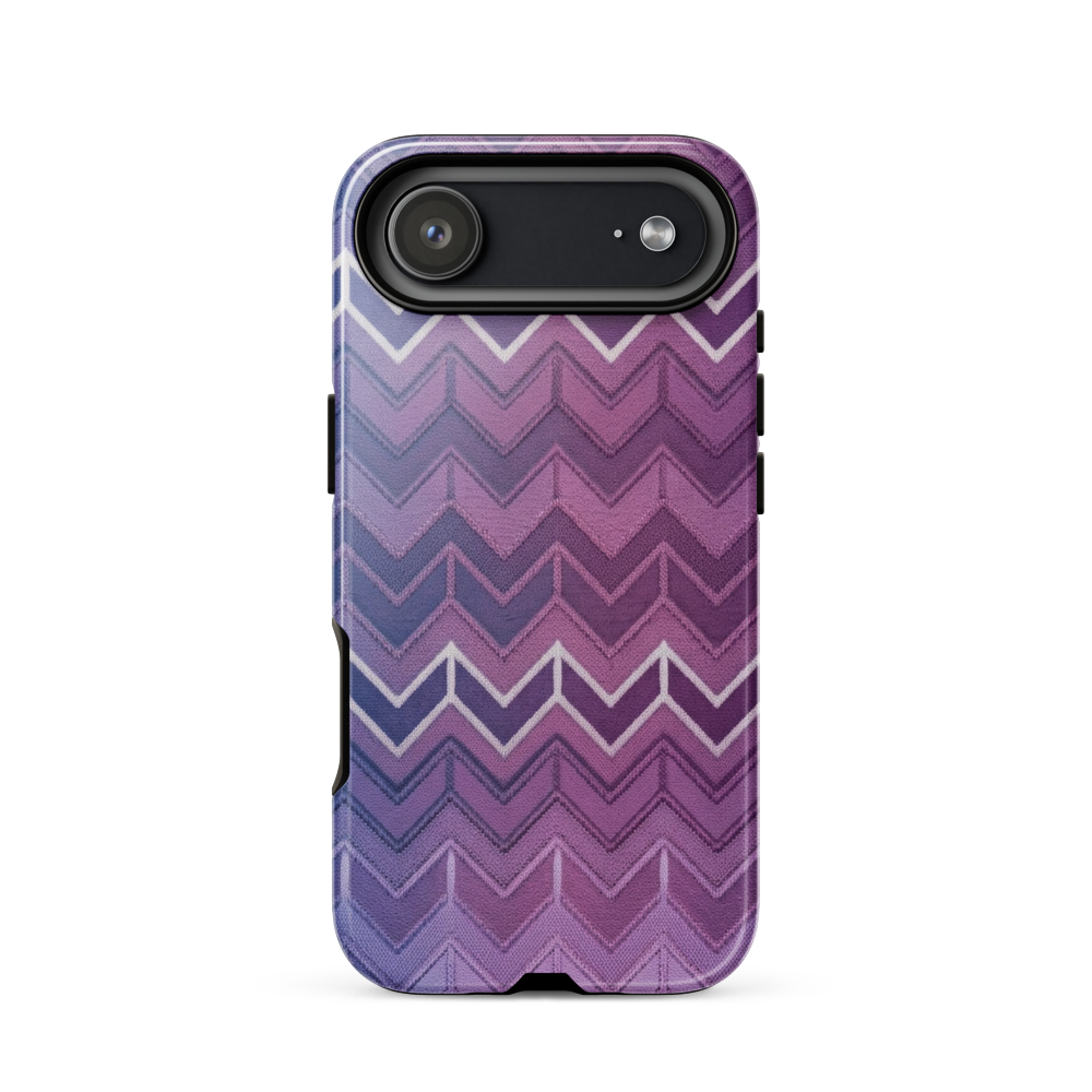 Blue Purple & White Chevron Classic Tough Case for iPhone®