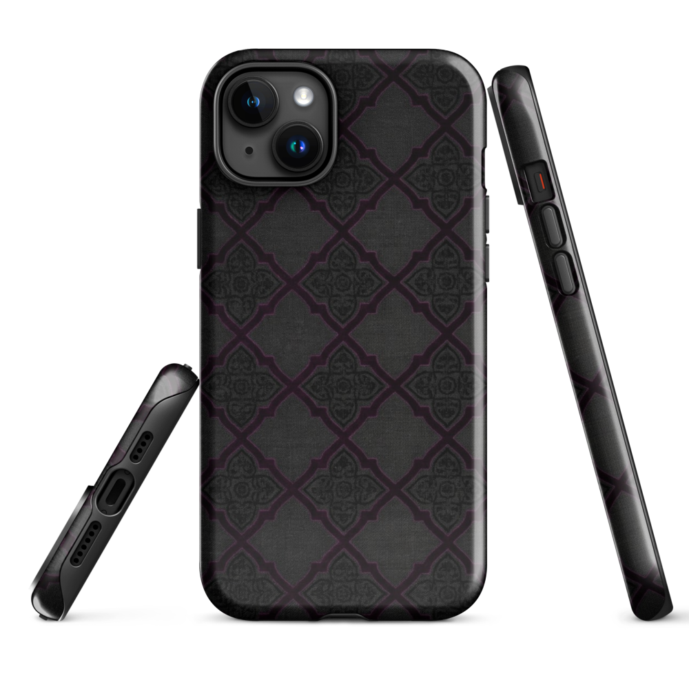 Black and Purple Whimsy Mall Goth Tough Case for iPhone®