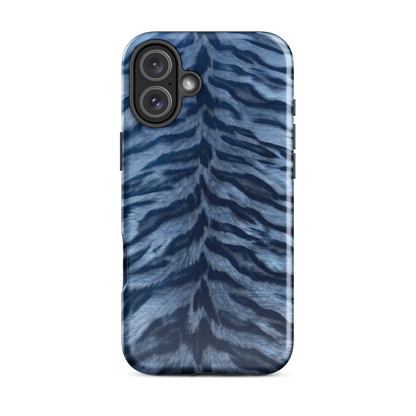 Blue Tiger Print Tough Case for iPhone®