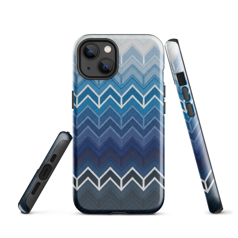 Blue Chevron Classic Tough Case for iPhone®