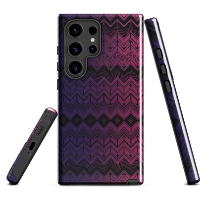 Purple & Pink Chevron Classic Pattern Tough Case for Samsung