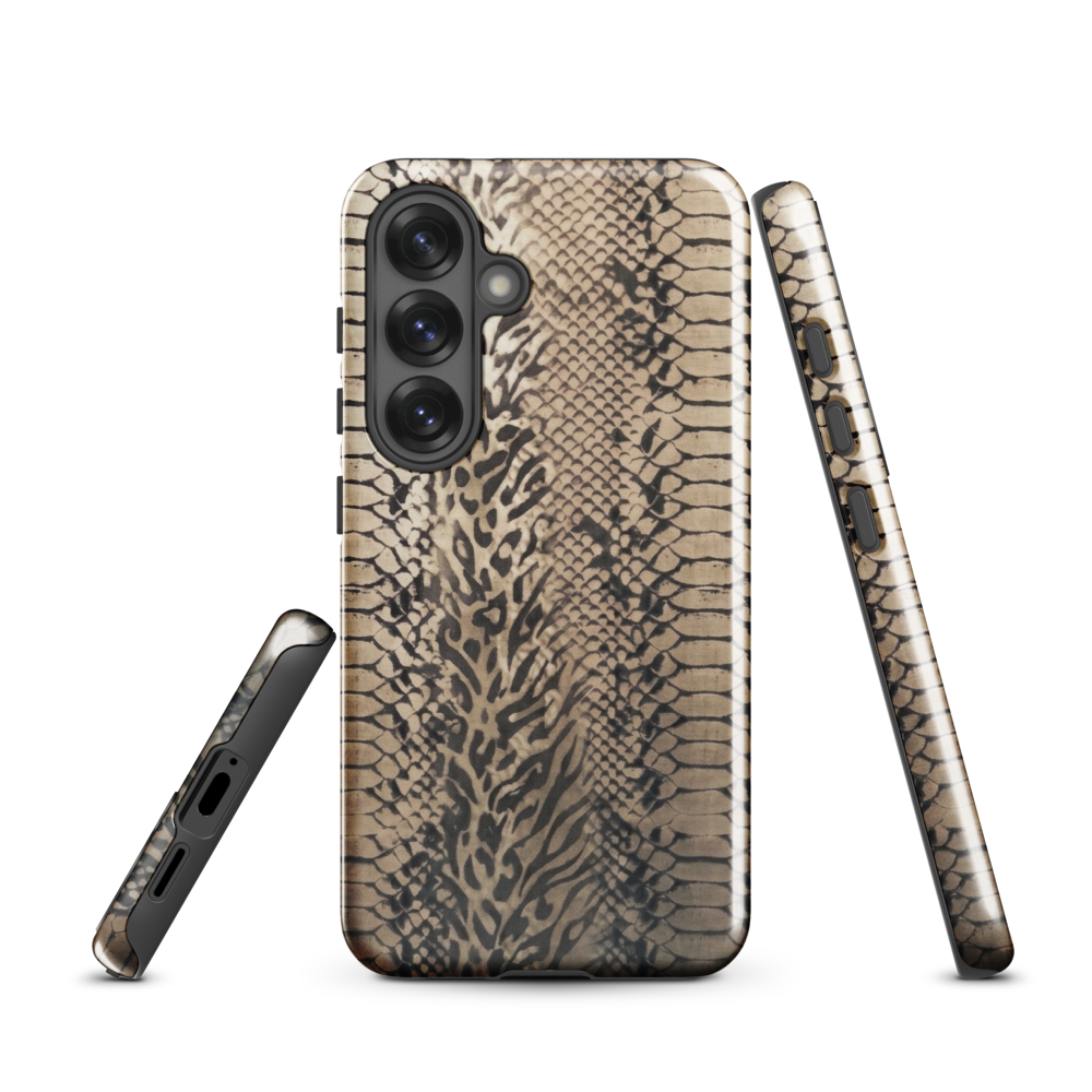 Neutral Snake Skin Tough Case for Samsung