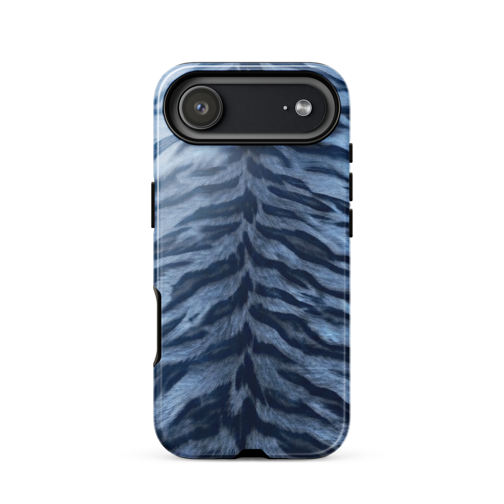 Blue Tiger Print Tough Case for iPhone®