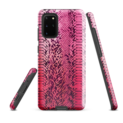 Pink Snake Skin & Leopard Print Tough Case for Samsung