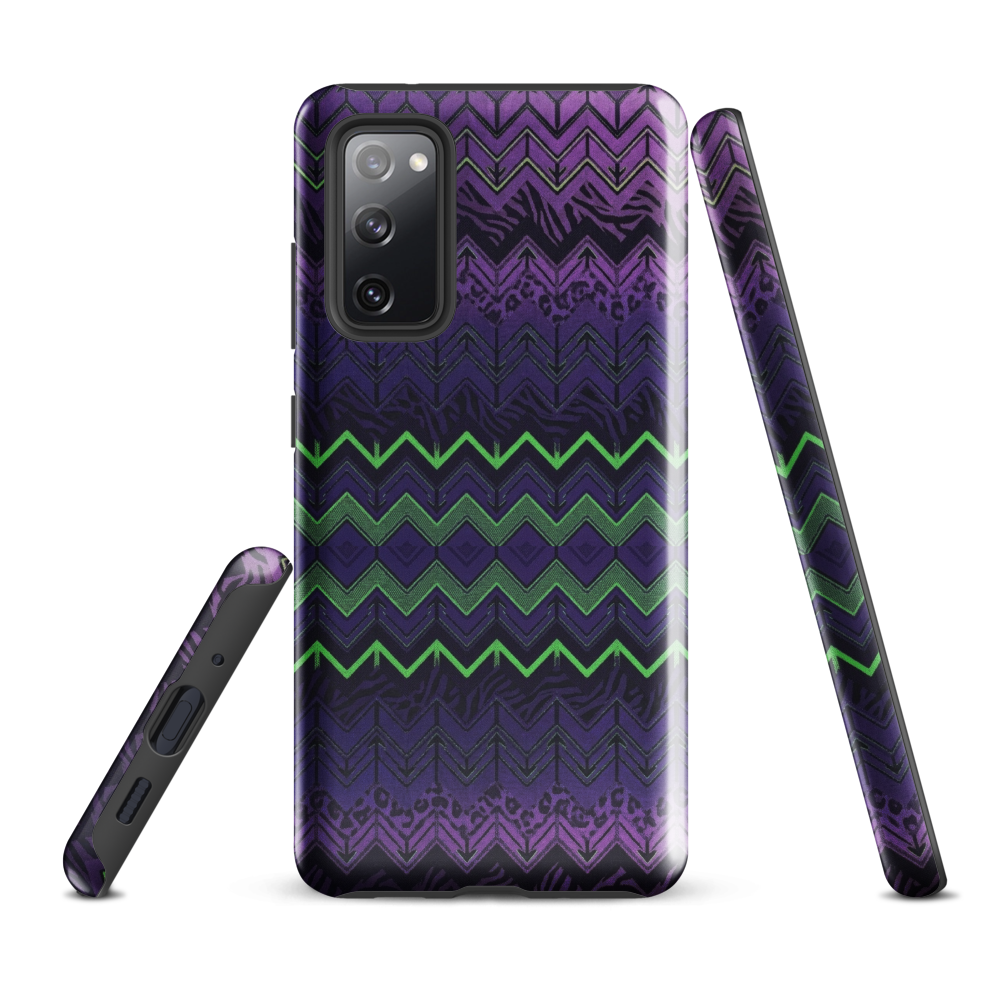 Halloween Chevron Purple & Green Edition Tough Case for Samsung
