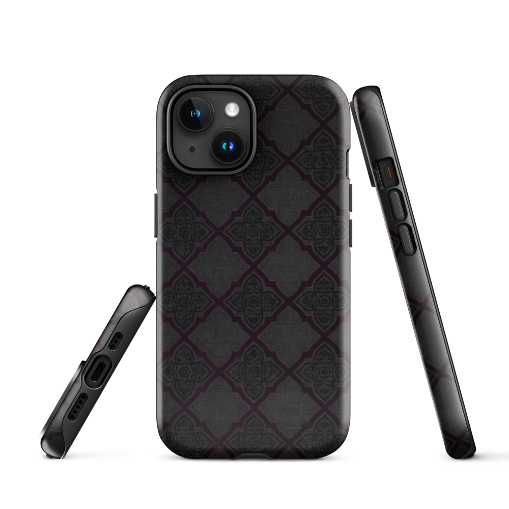 Black and Purple Whimsy Mall Goth Tough Case for iPhone®