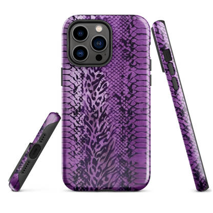 Purple Snake Skin Tough Case for iPhone®