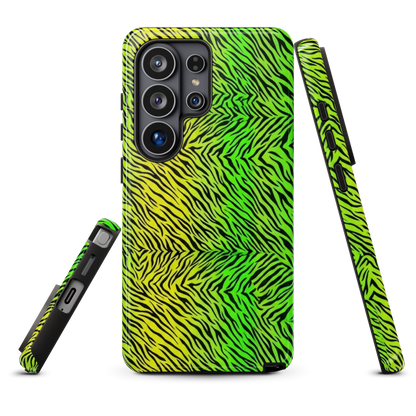 Green & Yellow  Zebra Print Tough Case for Samsung