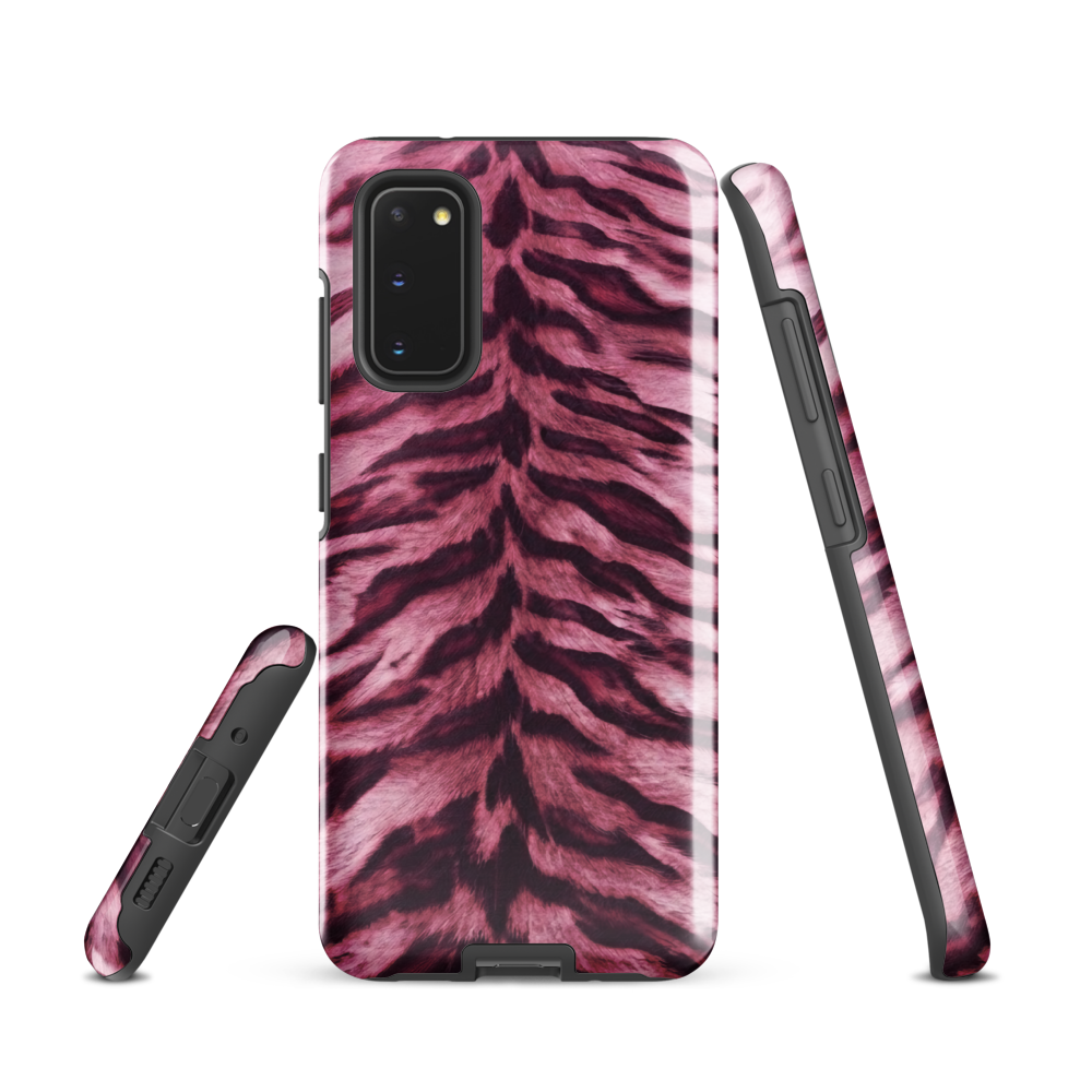 Pink Tiger Print Tough Case for Samsung