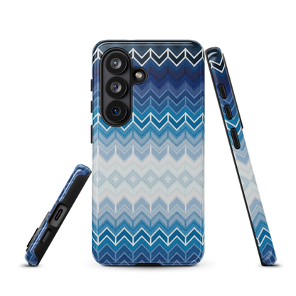 Blue Chevron Tough Case for Samsung