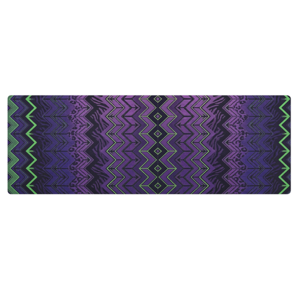 Halloween Chevron Purple & Green Pilates Yoga Mat