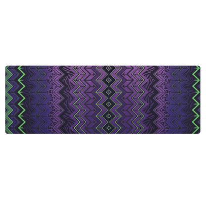 Halloween Chevron Purple & Green Pilates Yoga Mat