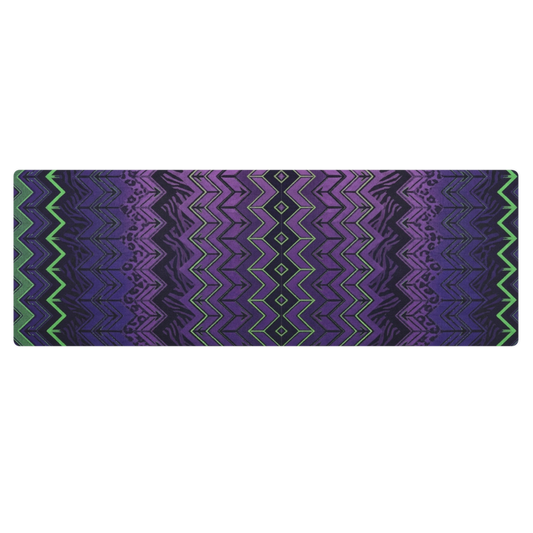Halloween Chevron Purple & Green Pilates Yoga Mat