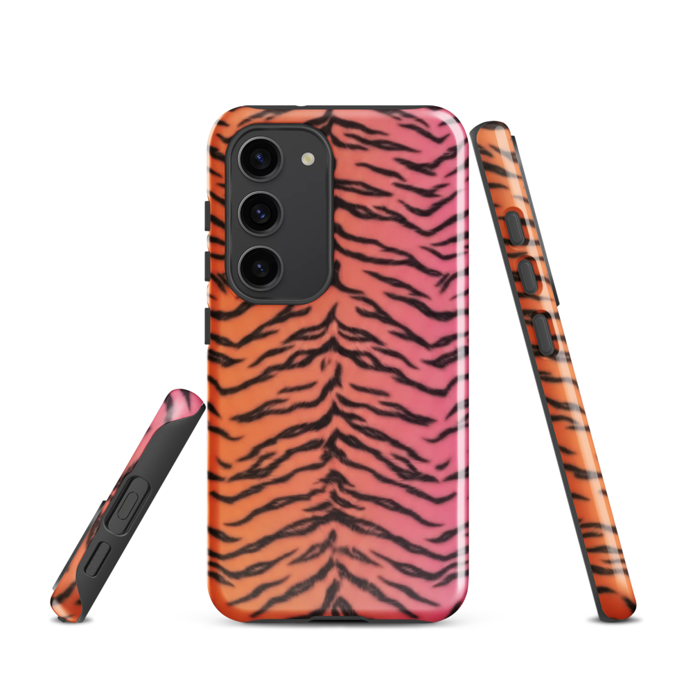 Sunset Tiger Print Tough Case for Samsung