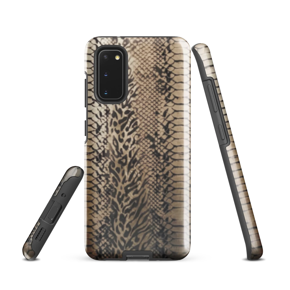 Neutral Snake Skin Tough Case for Samsung