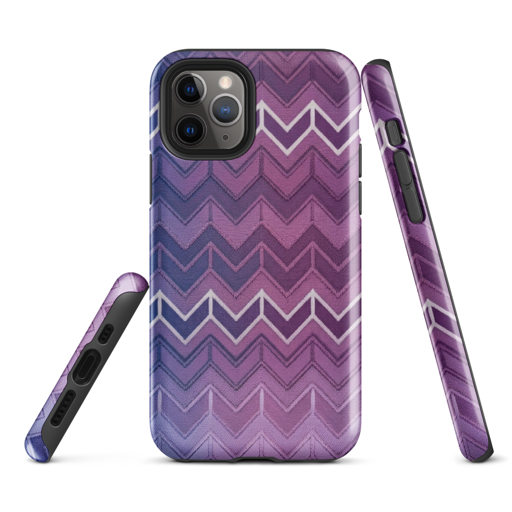Blue Purple & White Chevron Classic Tough Case for iPhone®