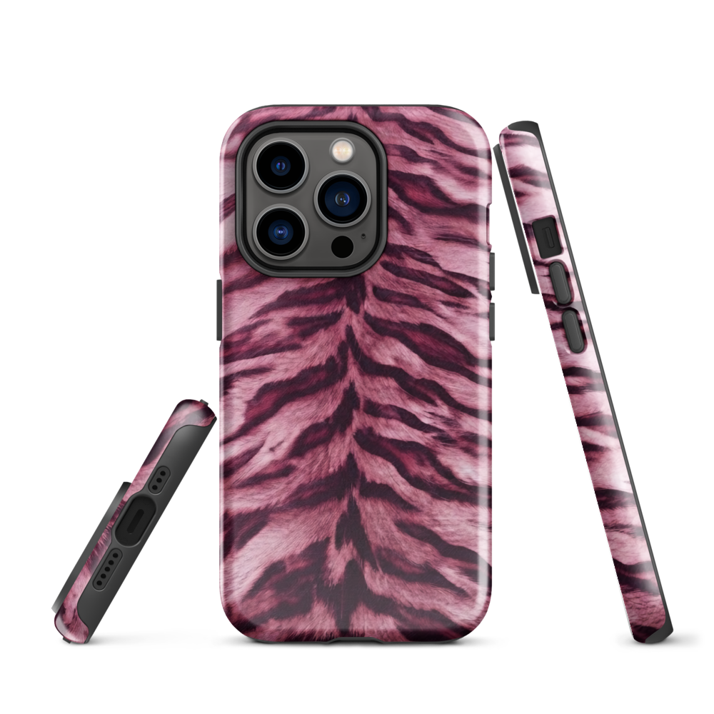 Pink Tiger Print Tough Case for iPhone®