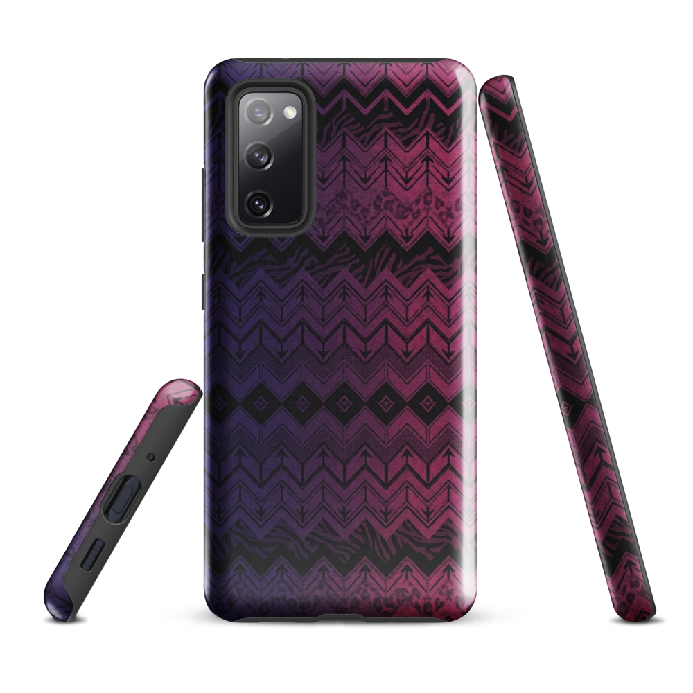 Purple & Pink Chevron Classic Pattern Tough Case for Samsung