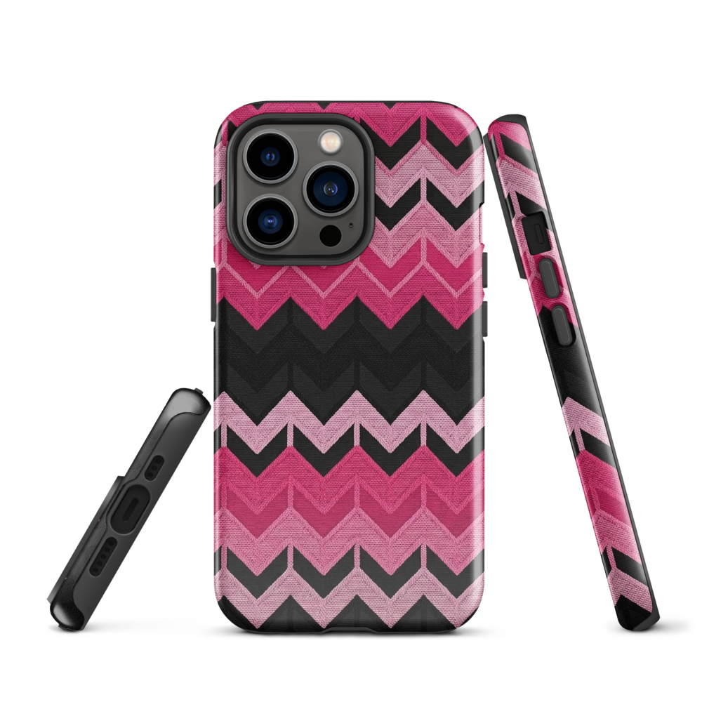 Pink Chevron Tough Case for iPhone®