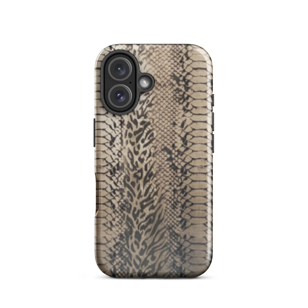 Neutral Snake Skin Tough Case for iPhone®
