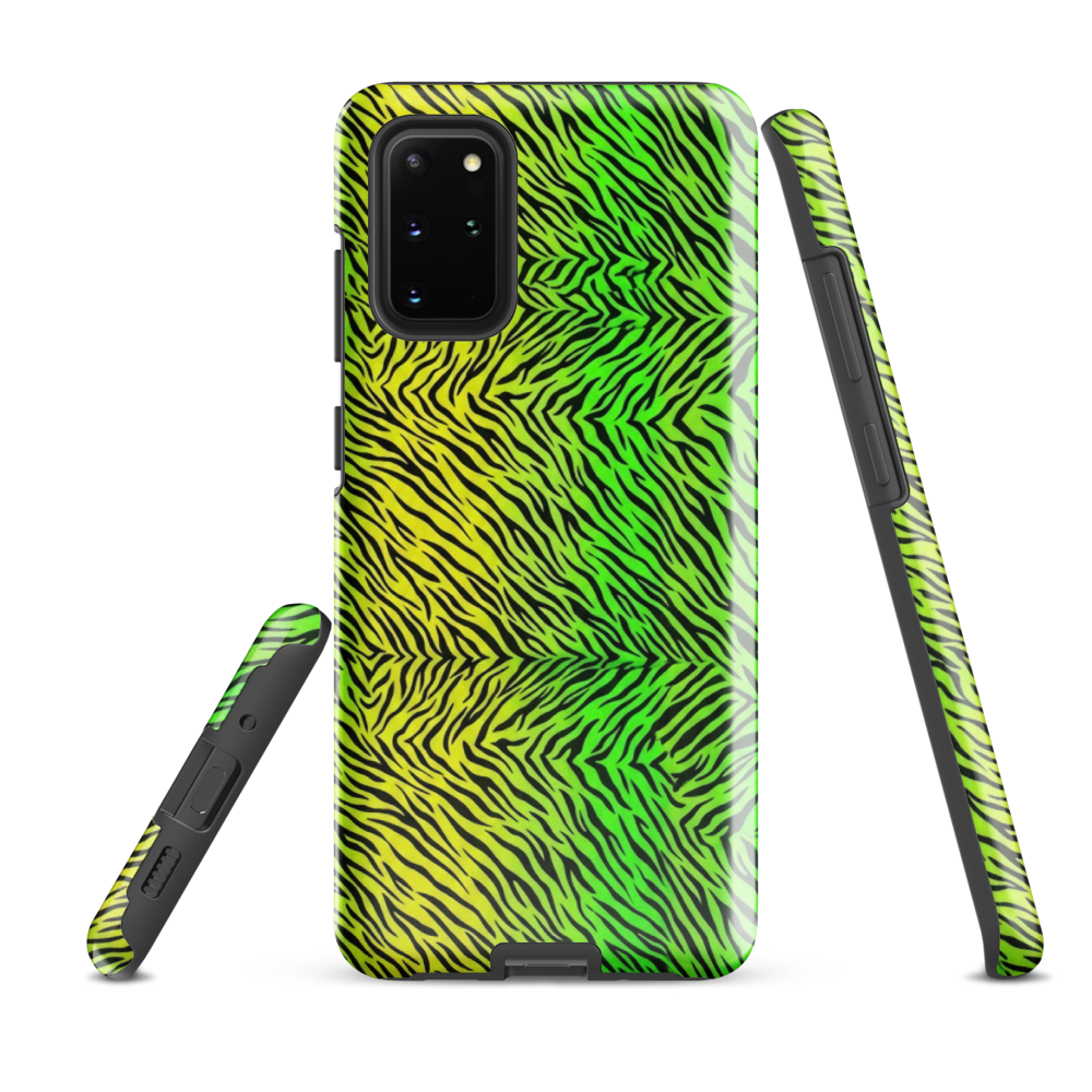 Green & Yellow  Zebra Print Tough Case for Samsung