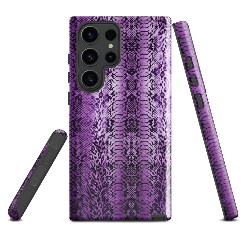 Purple Snake Skin Tough Case for Samsung