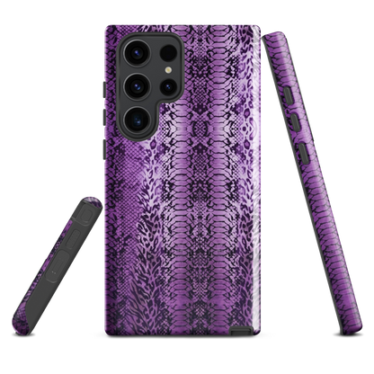 Purple Snake Skin Tough Case for Samsung