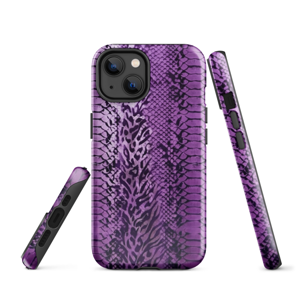 Purple Snake Skin Tough Case for iPhone®