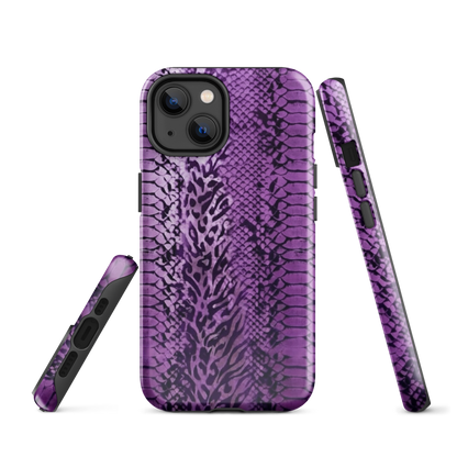 Purple Snake Skin Tough Case for iPhone®
