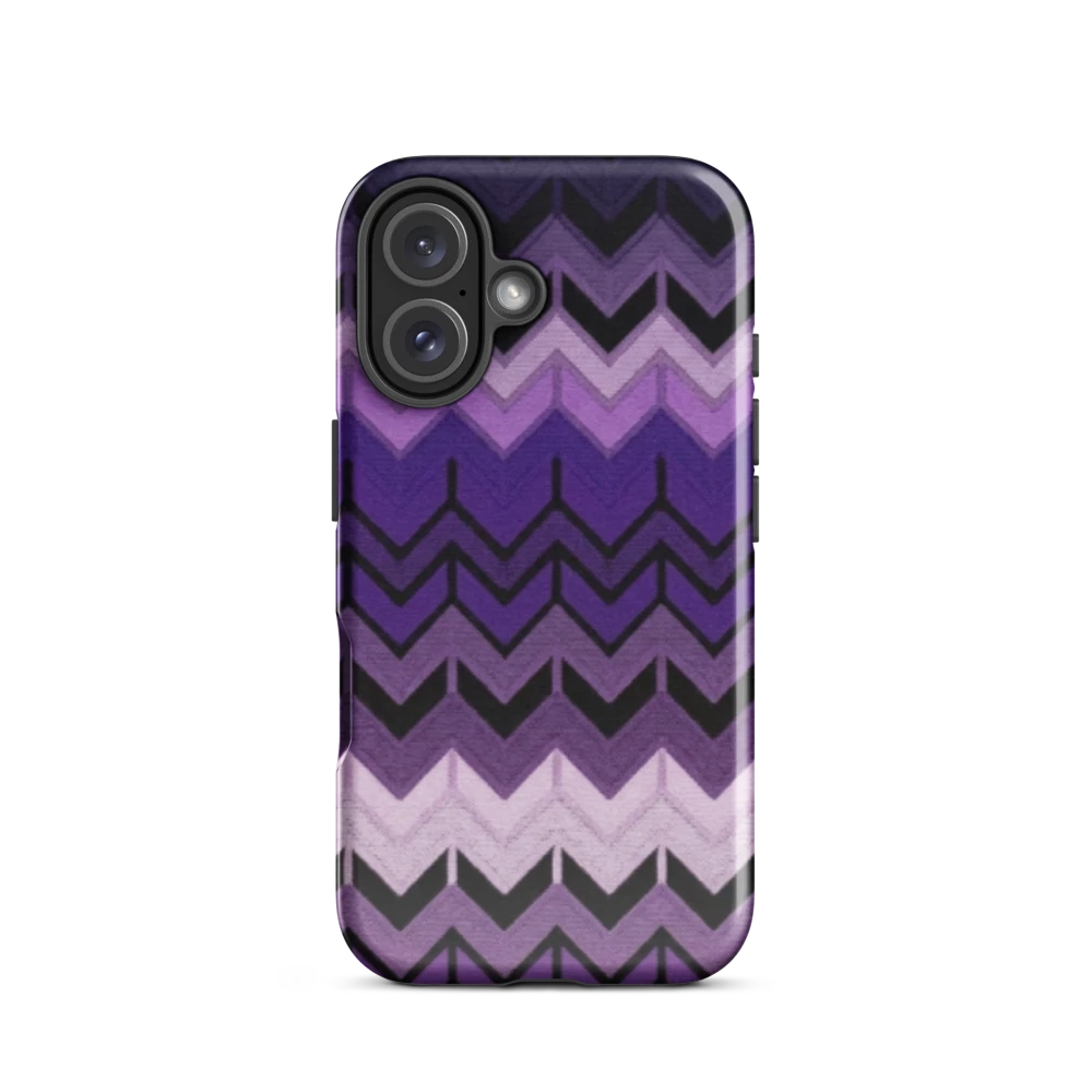 Purple Chevron Tough Case for iPhone®
