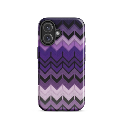Purple Chevron Tough Case for iPhone®