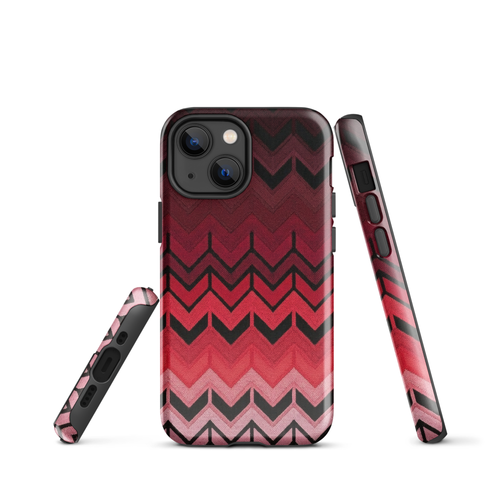 Red Chevron Tough Case for iPhone®