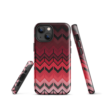 Red Chevron Tough Case for iPhone®