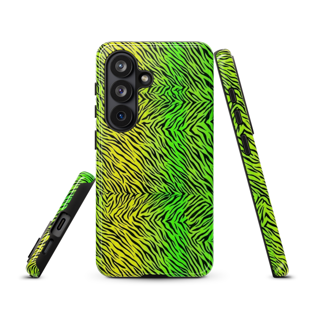 Green & Yellow  Zebra Print Tough Case for Samsung