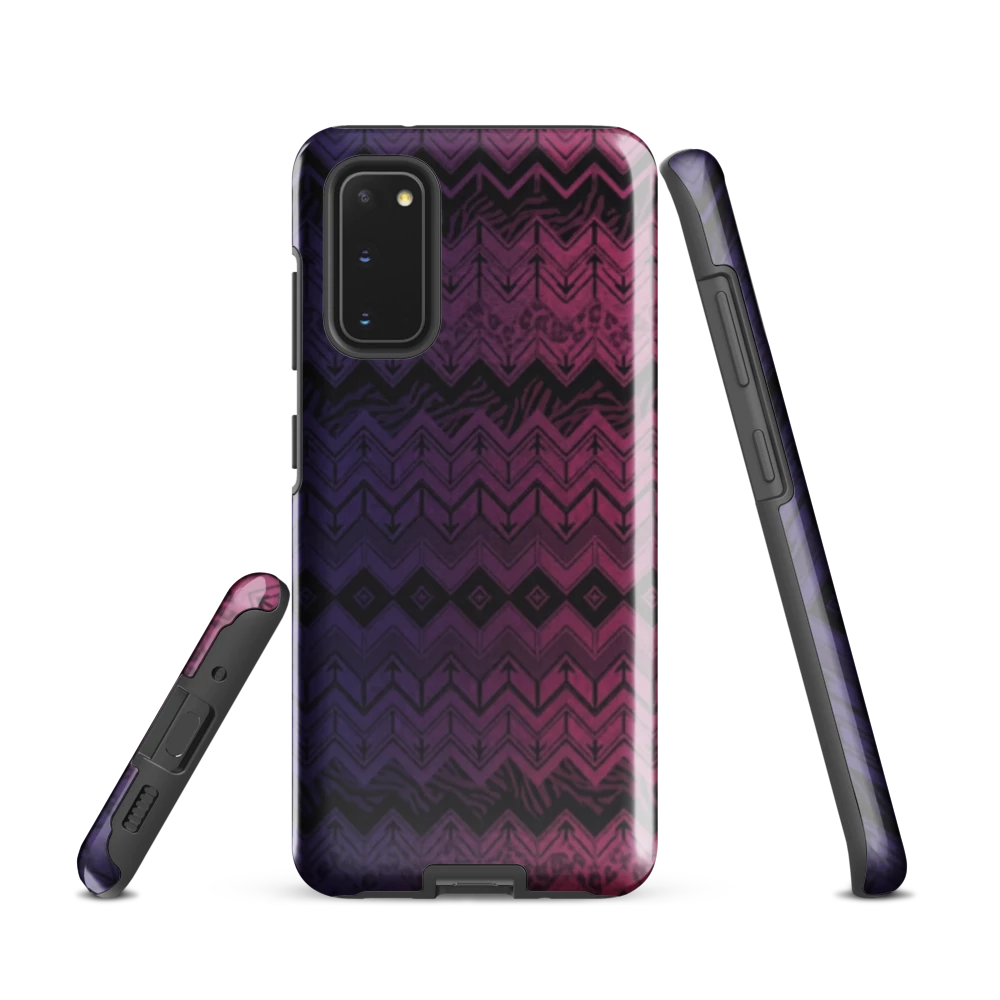Purple & Pink Chevron Classic Pattern Tough Case for Samsung