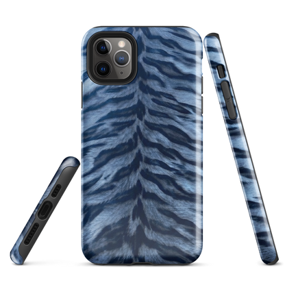 Blue Tiger Print Tough Case for iPhone®