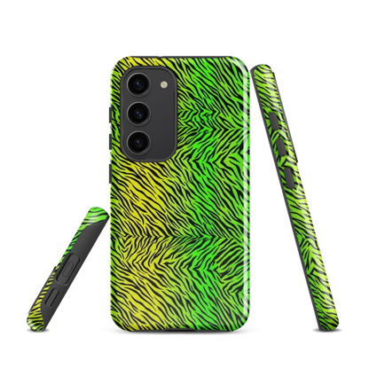 Green & Yellow  Zebra Print Tough Case for Samsung