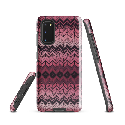 Pink Chevron Pattern Leopard & Zebra Print Tough Case for Samsung