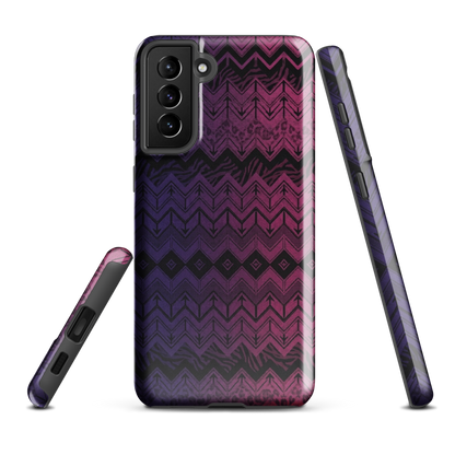 Purple & Pink Chevron Classic Pattern Tough Case for Samsung