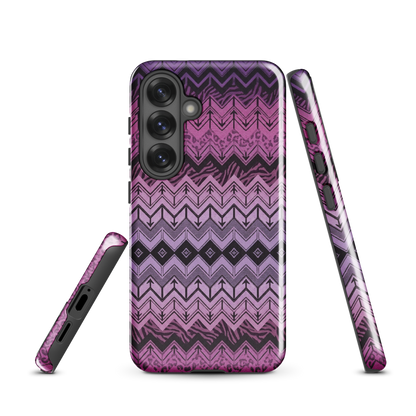 Purple Chevron Zebra & Leopard Print Tough Case for Samsung