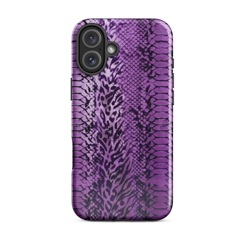 Purple Snake Skin Tough Case for iPhone®