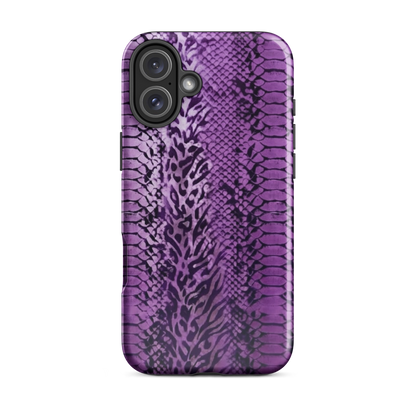 Purple Snake Skin Tough Case for iPhone®
