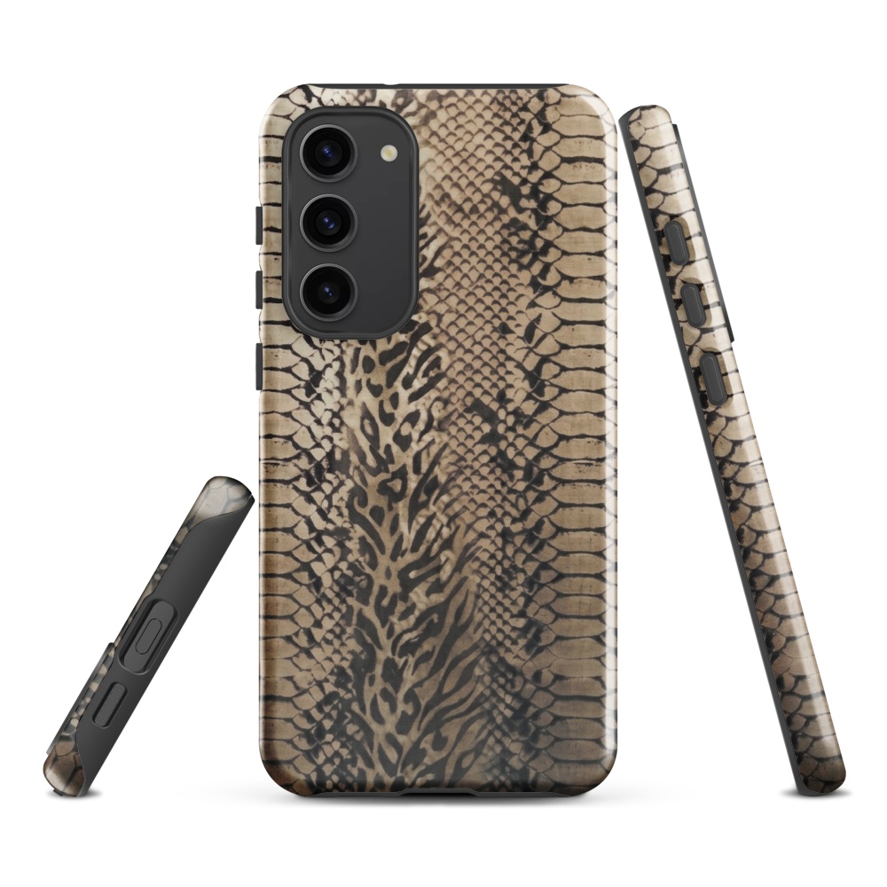 Neutral Snake Skin Tough Case for Samsung