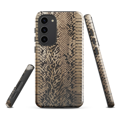Neutral Snake Skin Tough Case for Samsung