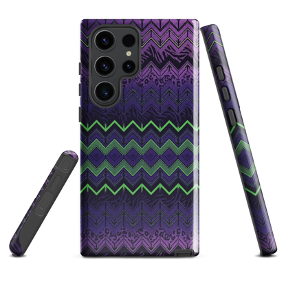 Halloween Chevron Purple & Green Edition Tough Case for Samsung