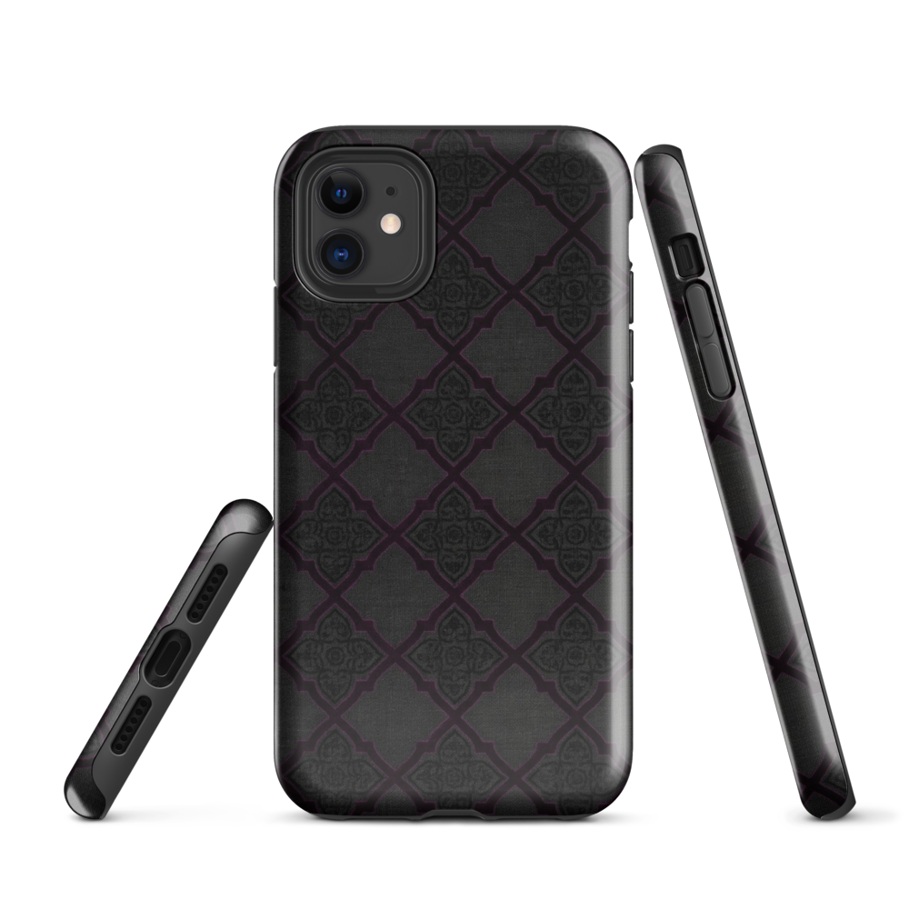 Black and Purple Whimsy Mall Goth Tough Case for iPhone®